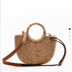 Cara tote straw bag